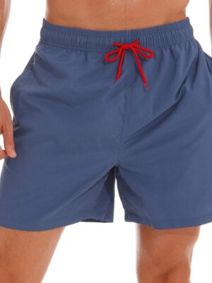 Men's Swim Trunks Quick Dry Beach Shorts with Pockets