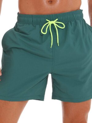 Men's Swim Trunks Quick Dry Beach Shorts with Pockets