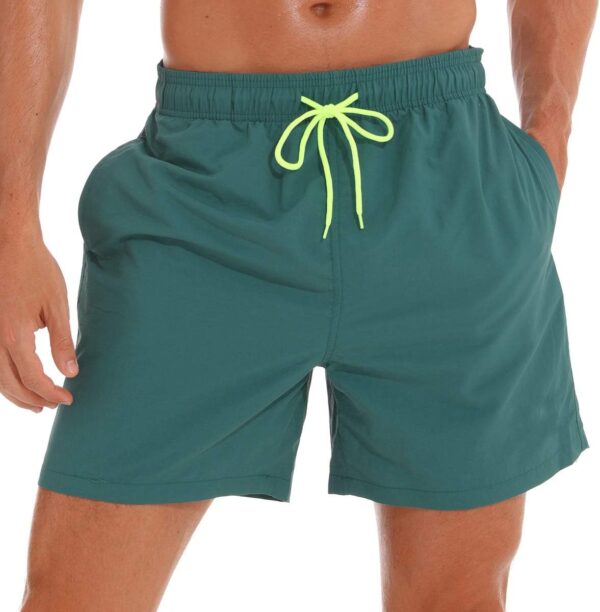 Men's Swim Trunks Quick Dry Beach Shorts with Pockets